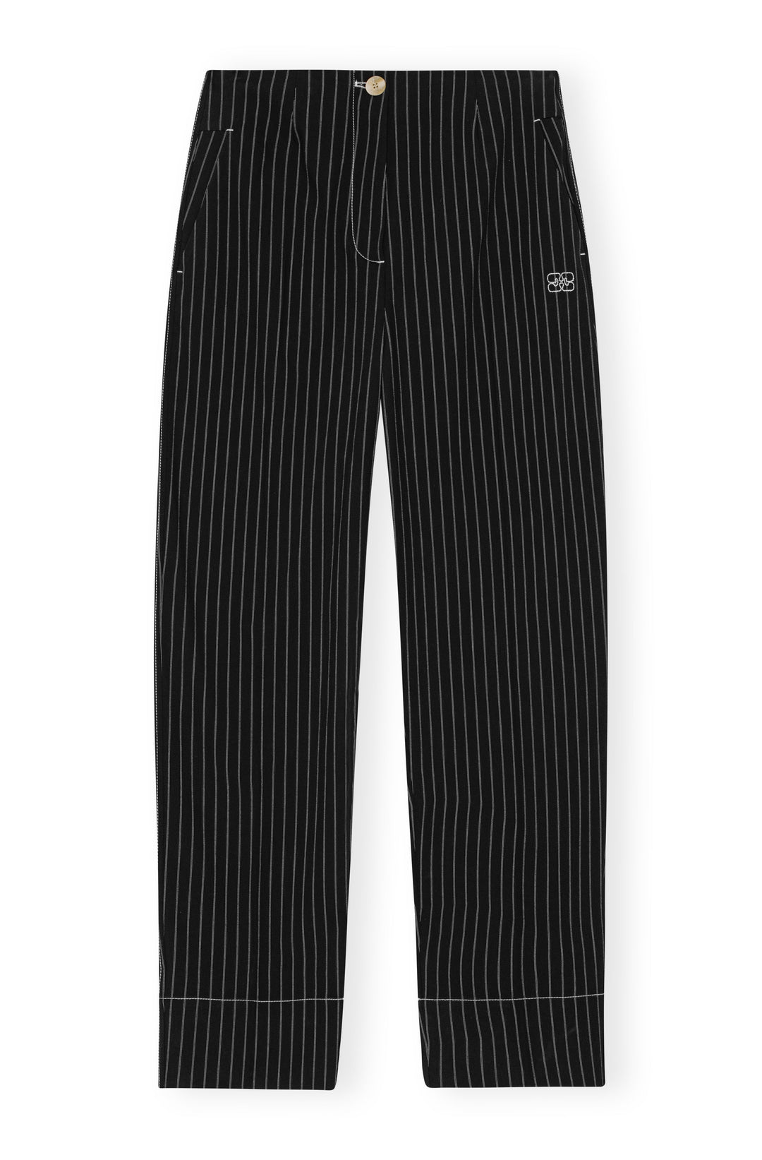 STRIPE SUITING HIGH WAIST PANTS