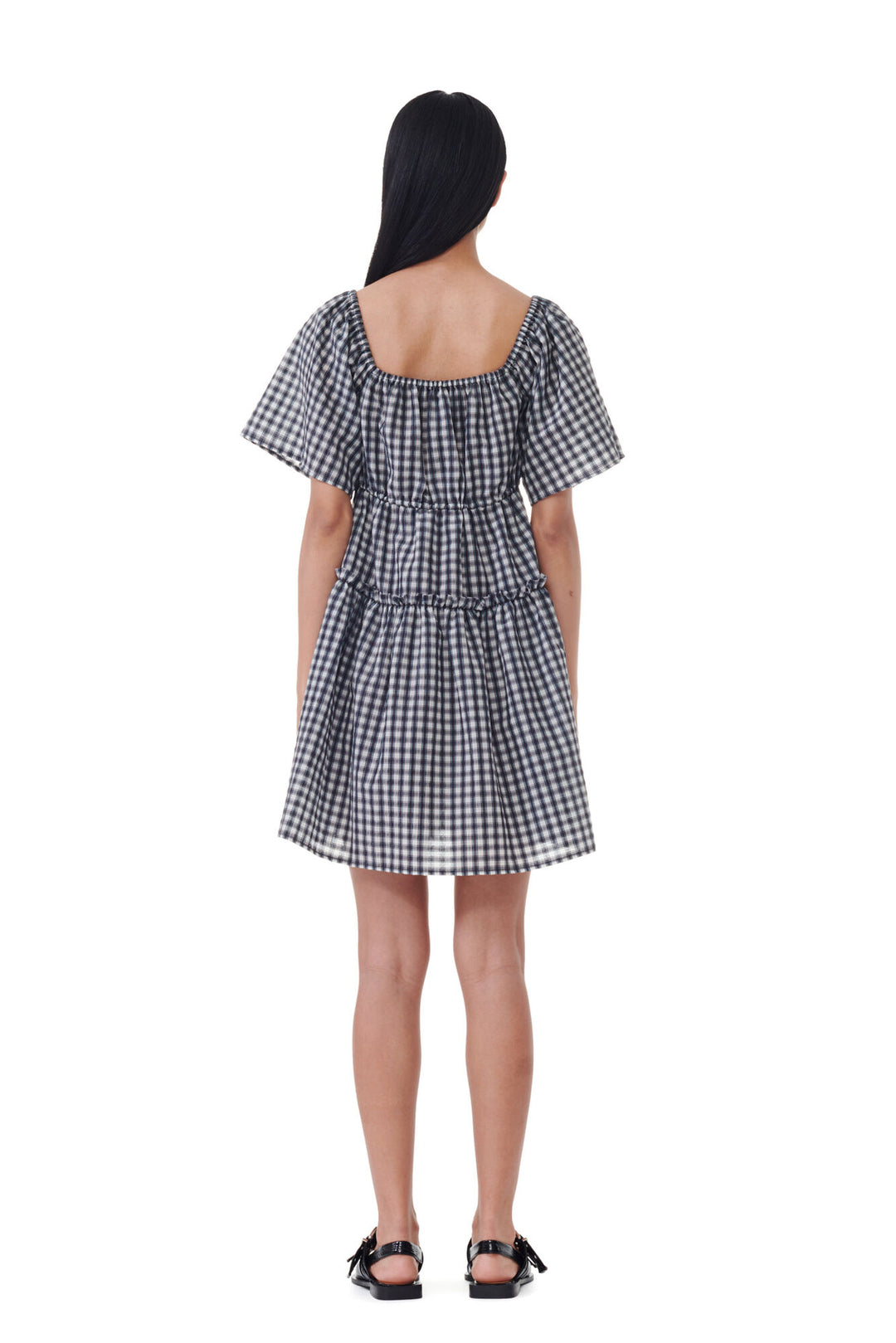 Seersucker Check Mini Layer Dress
