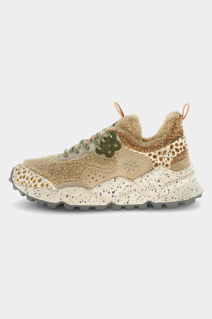 Kotetsu Sneakers - Teddy/Animal Print Beige