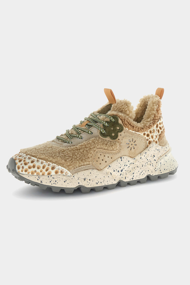 Kotetsu Sneakers - Teddy/Animal Print Beige