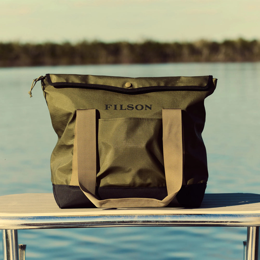 All-Weather Printed Tote Bag - Olive/Black/Covert