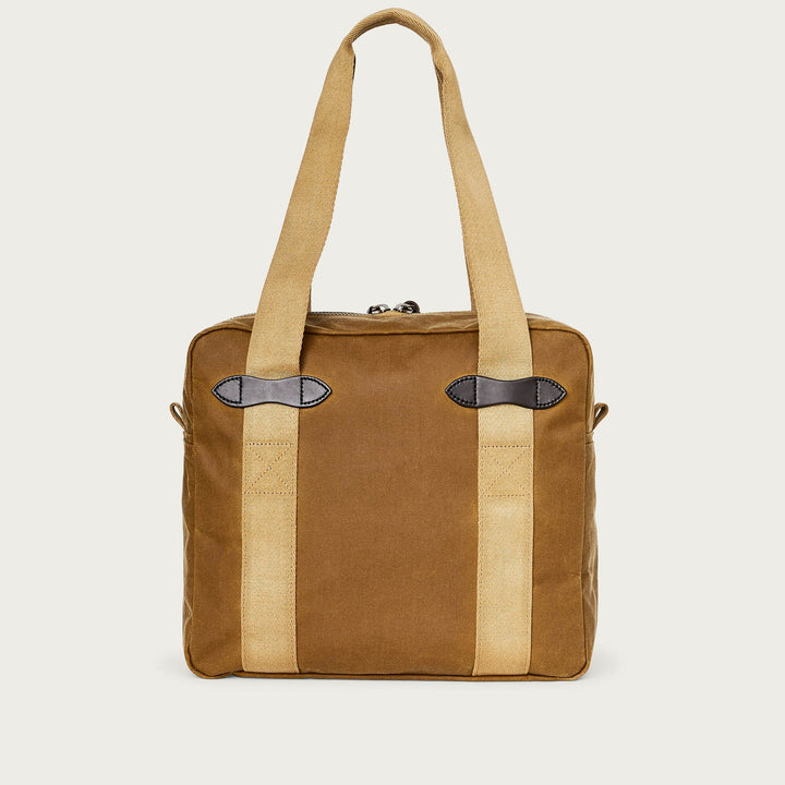 Tin Cloth Zipper Tote Bag - Dark Tan