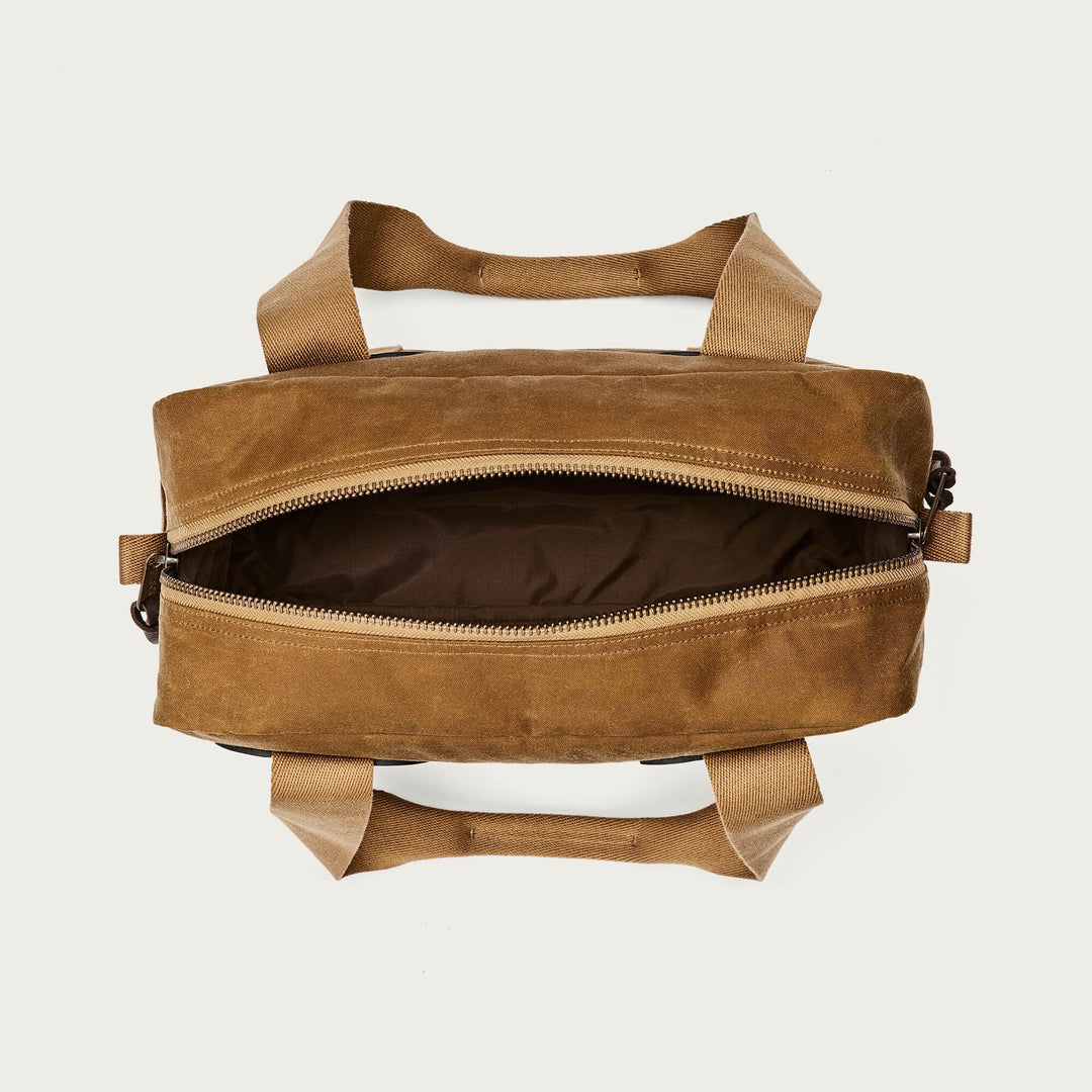Tin Cloth Zipper Tote Bag - Dark Tan