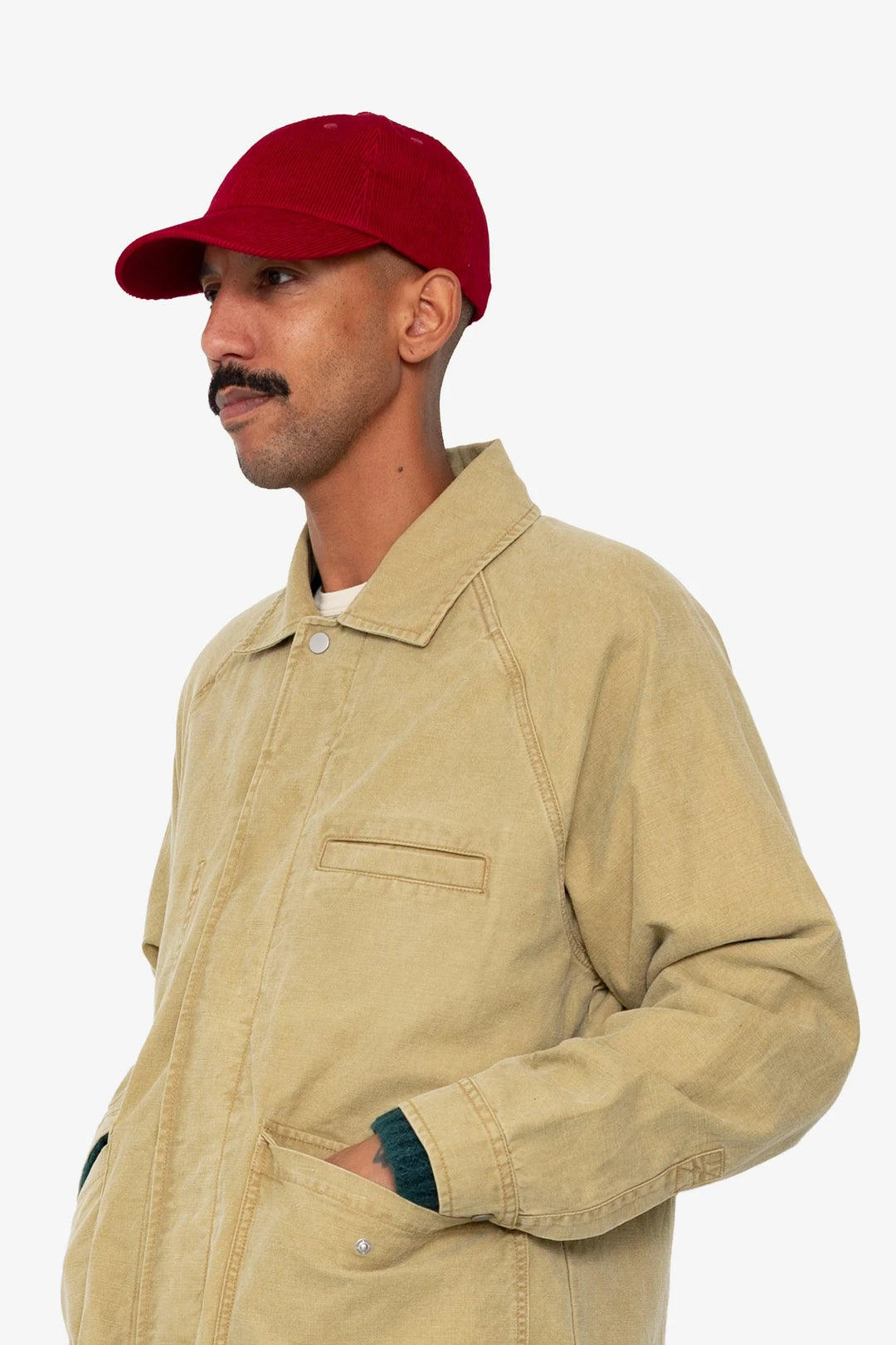 Corduroy Cap - Crimson