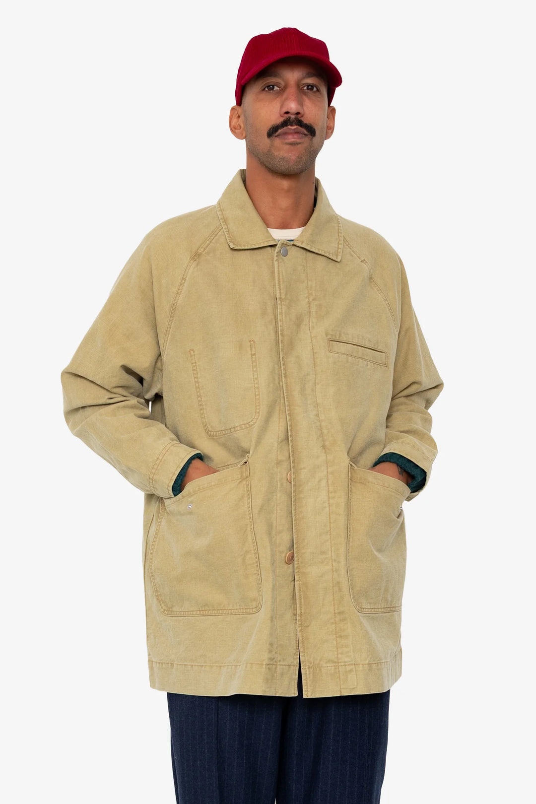 Corduroy Cap - Crimson