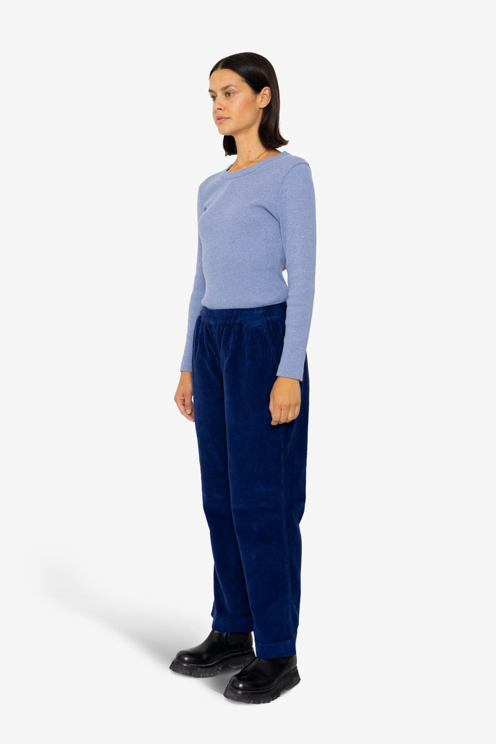 Drawcord Signal Pant - Navy Cord