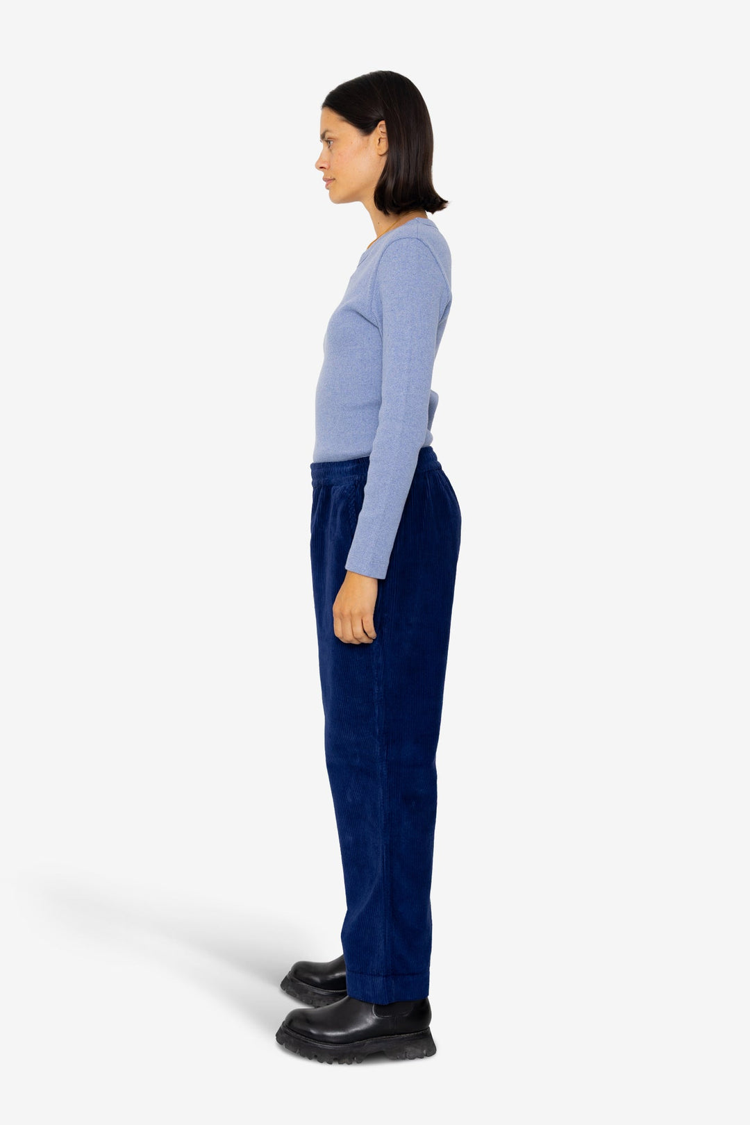 Drawcord Signal Pant - Navy Cord