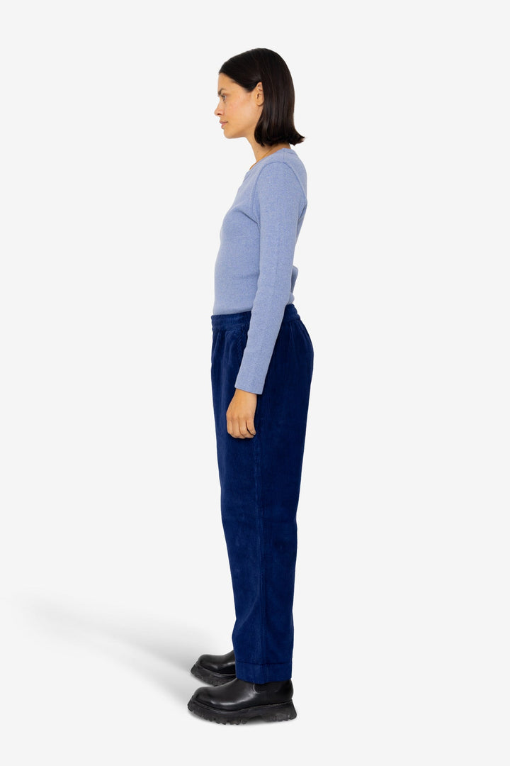 Drawcord Signal Pant - Navy Cord