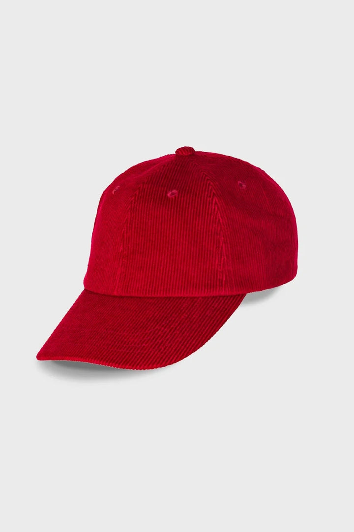 Corduroy Cap - Crimson