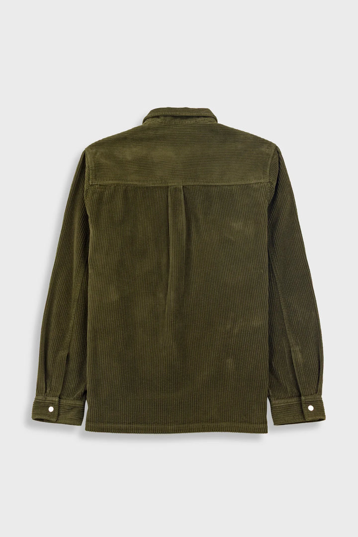 Patch Overshirt - Olive Chunky Cord