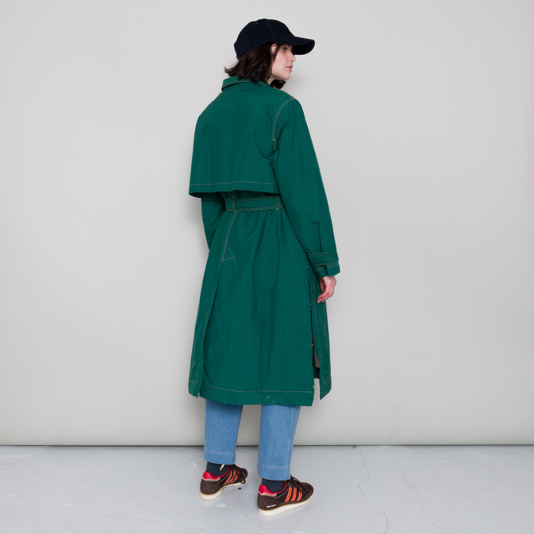 Oversized Trenchcoat - Bottle Green