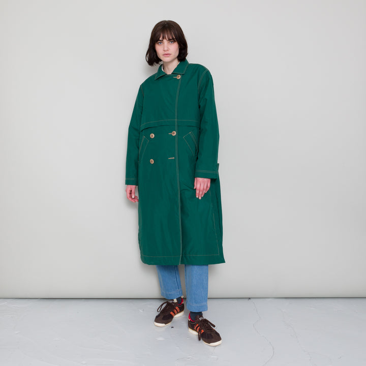 Oversized Trenchcoat - Bottle Green