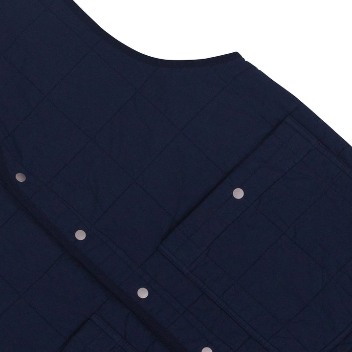 Quilted Boxy Gilet - Soft Navy