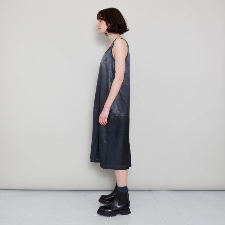 Slip Dress - Coal Satin