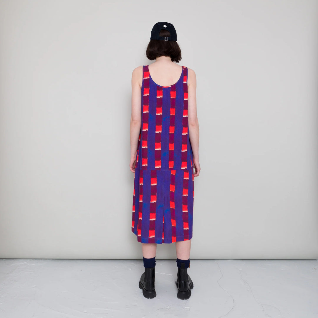 Slip Dress - Painted Gingham Canvas