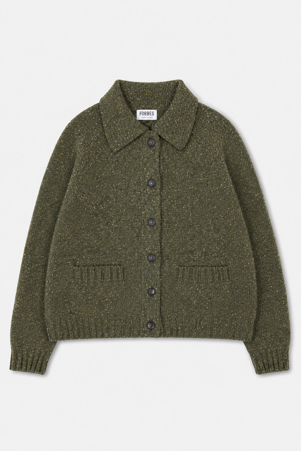 Sportshirt Donegal Cardigan - Moss