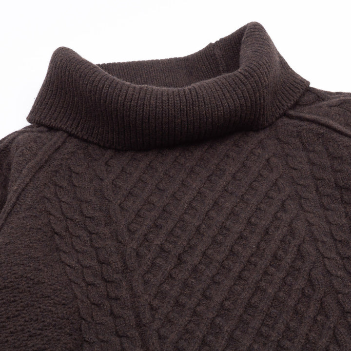 Aran Cable Knit - Espresso
