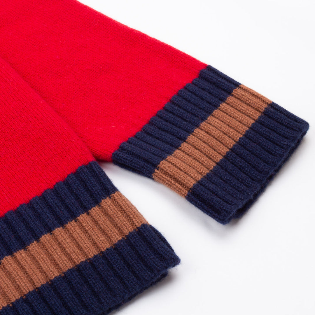 Contrast Stripe Heritage Sweater - Postman