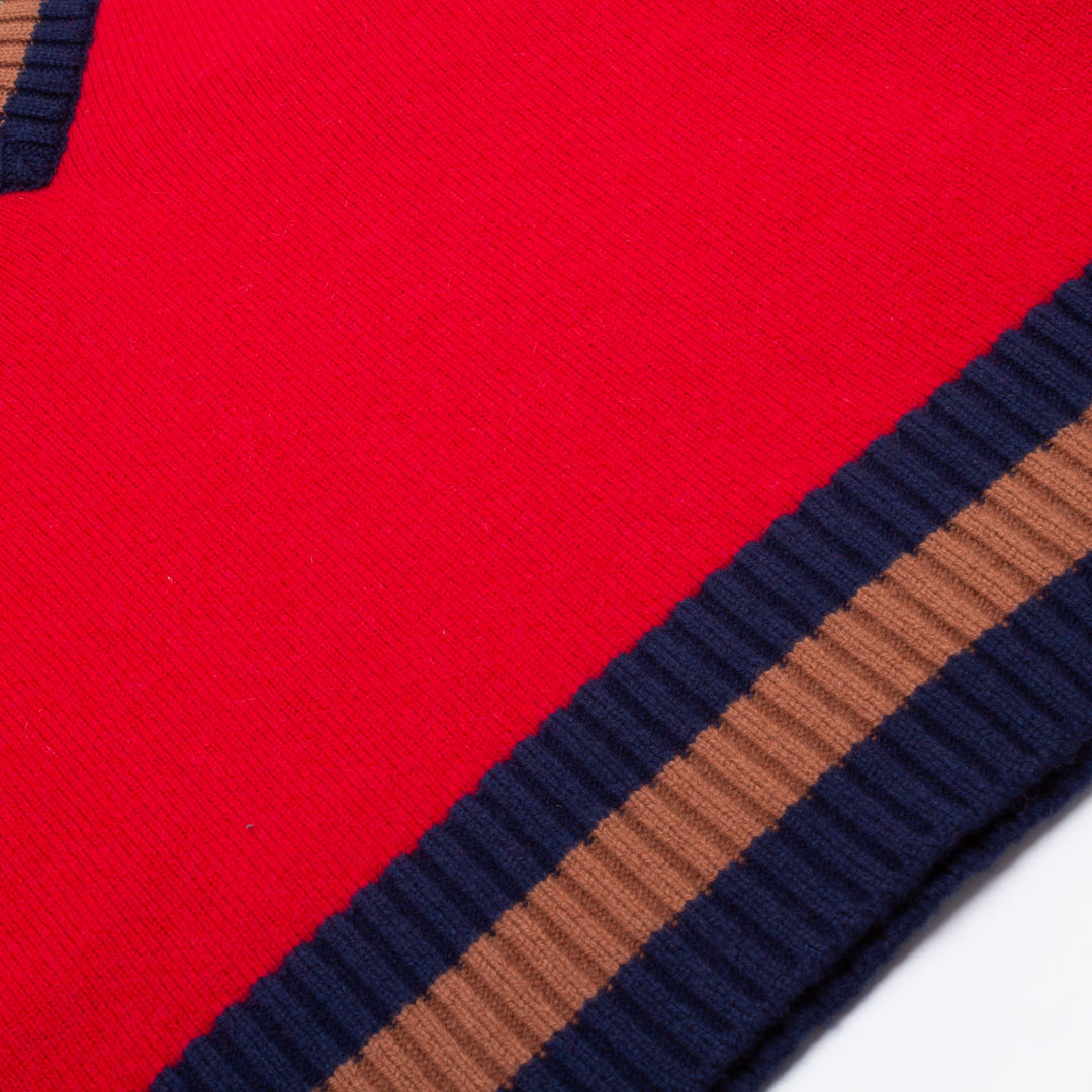Contrast Stripe Heritage Sweater - Postman