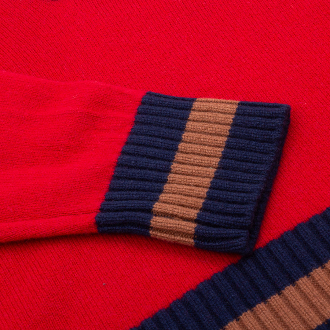 Contrast Stripe Heritage Sweater - Postman