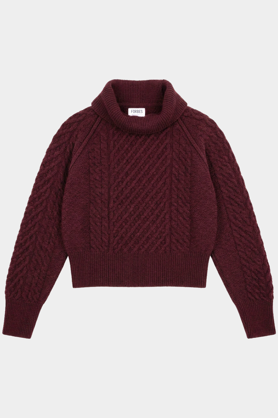 Aran Cable Knit - Merlot
