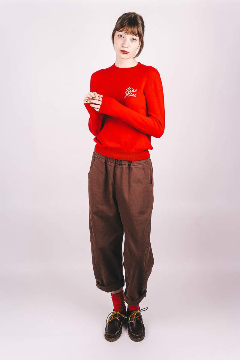 Kiss Kiss Cashmere Crew - Rose/Jasmine