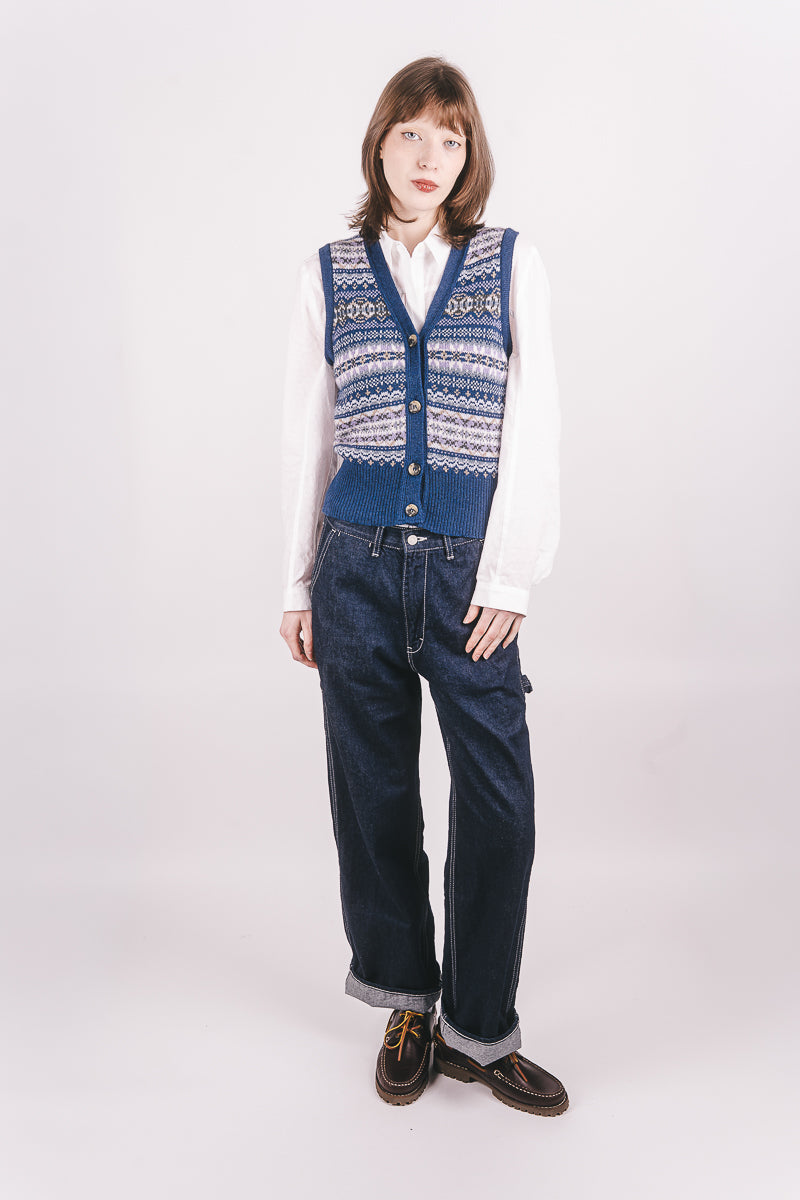 Kinross Waistcoat - Sapphire - Frontiers Woman