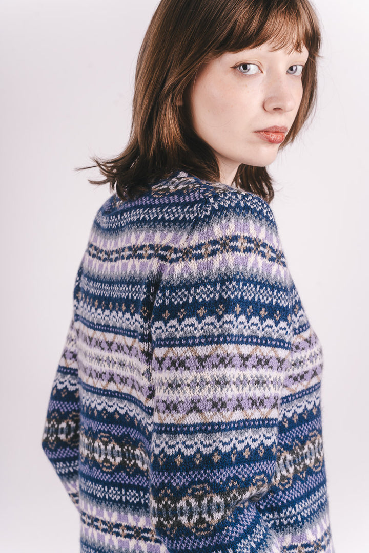 Kinross Cardigan - Sapphire - Frontiers Woman