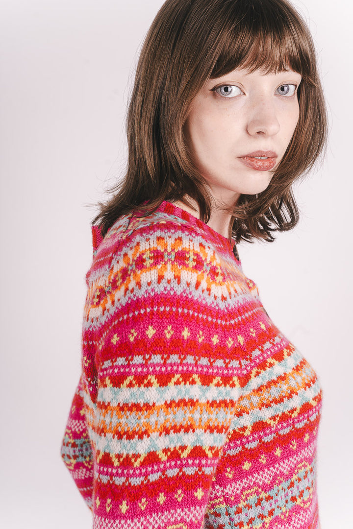 Kinross Cardigan - Foxglove - Frontiers Woman