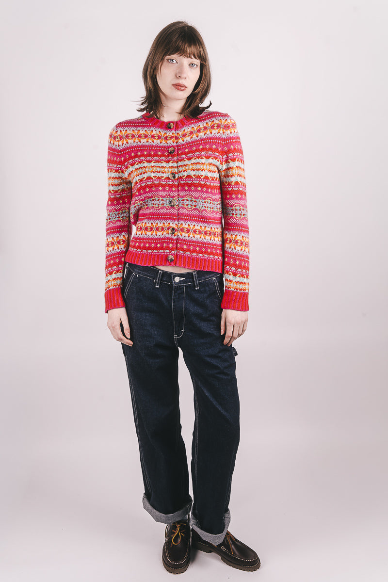 Kinross Cardigan - Foxglove - Frontiers Woman