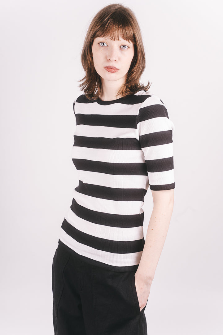 Charlotte T-Shirt - Black Stripe