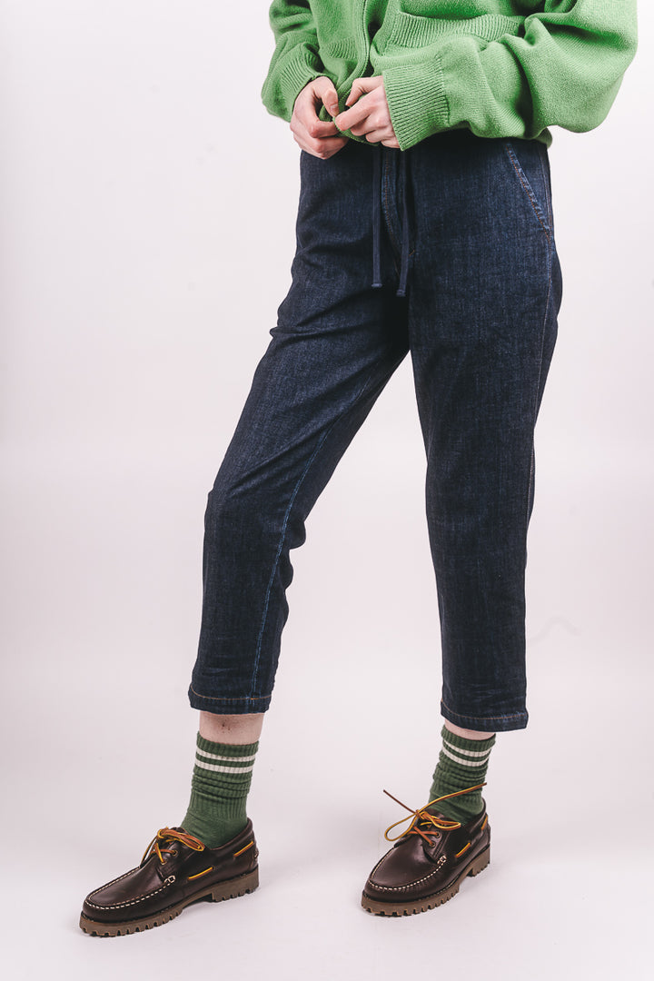 Hi Water Trouser - Indigo Kaihara Lt Wt Denim