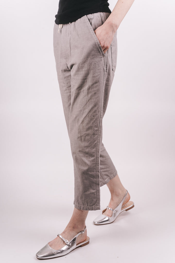 Hi Water Trouser - Grey Izumi Cotton - Frontiers Woman