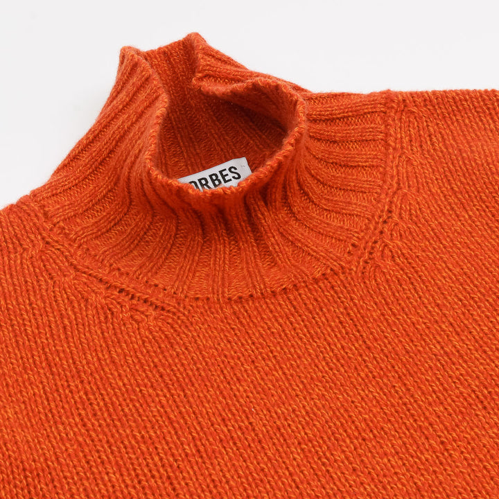 Funnel Neck Jumper - Flame Melange