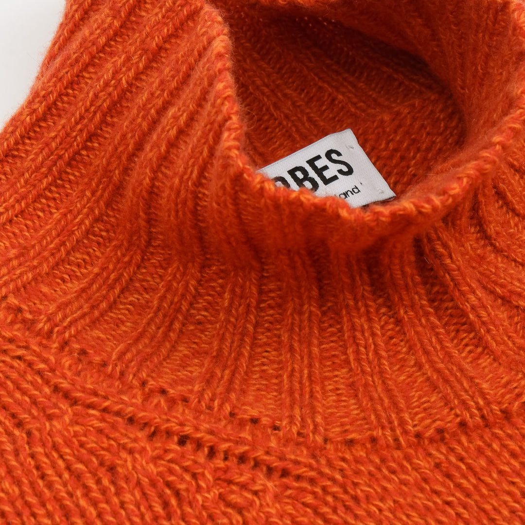 Funnel Neck Jumper - Flame Melange