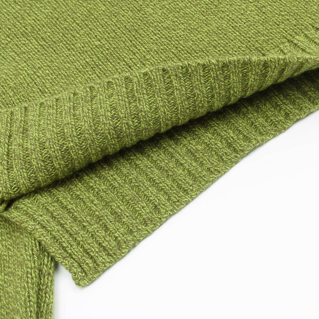 Funnel Neck Jumper - Pistachio Melange