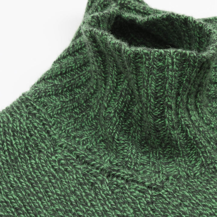 Funnel Neck Jumper - Forest Melange - Frontiers Woman