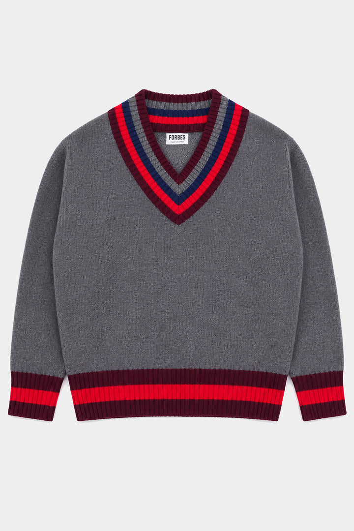 Contrast Stripe Heritage Sweater - Dougal
