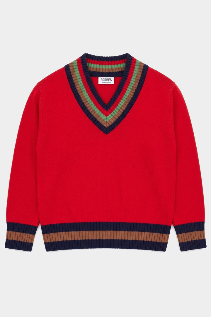 Contrast Stripe Heritage Sweater - Postman