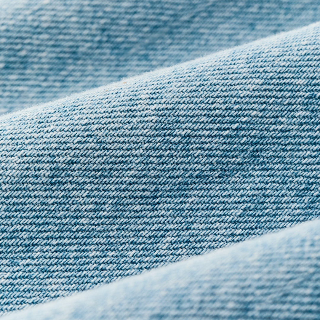 Embroidered Denim Shirt - Pale Indigo