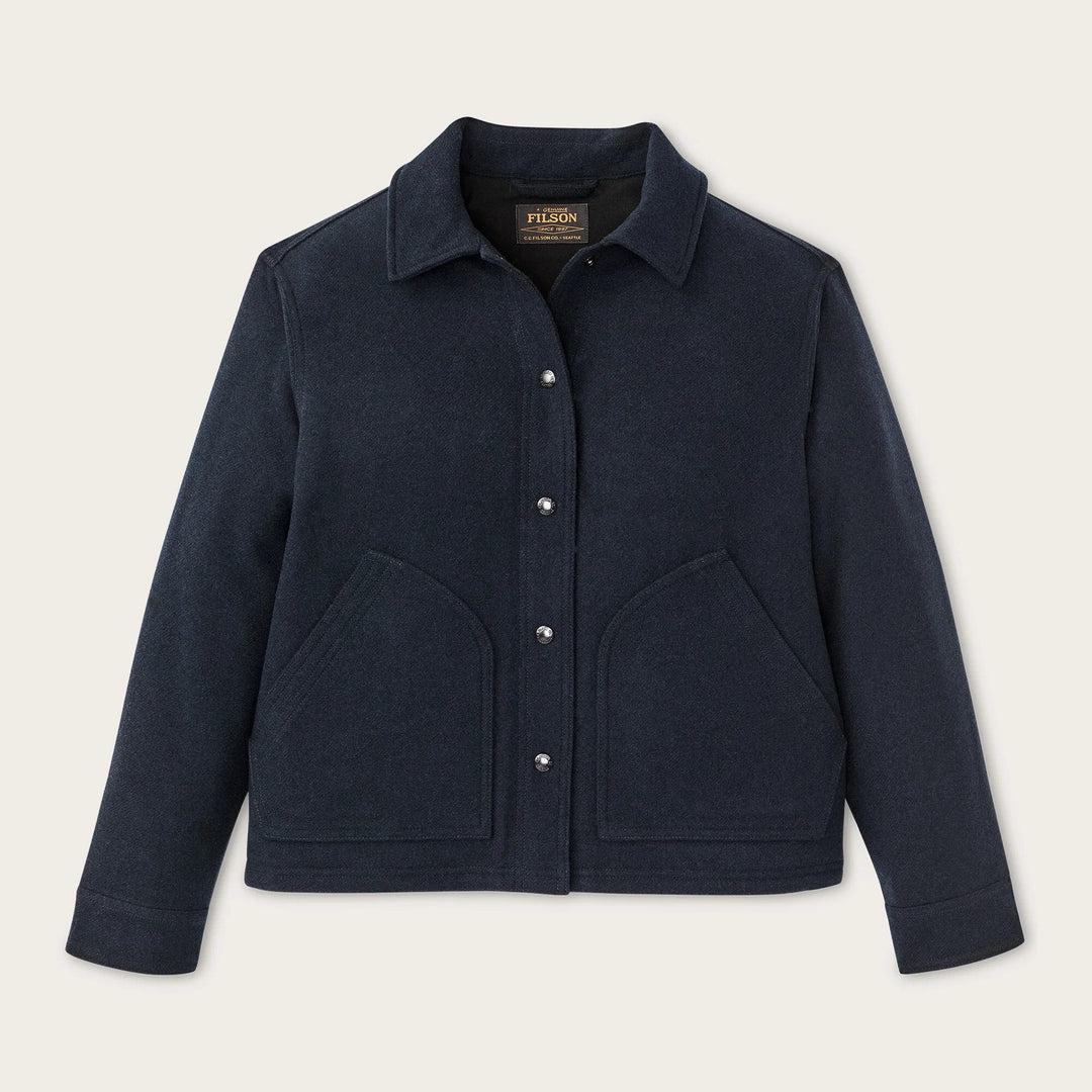 Spokane Insulated Wool Jacket - Navy