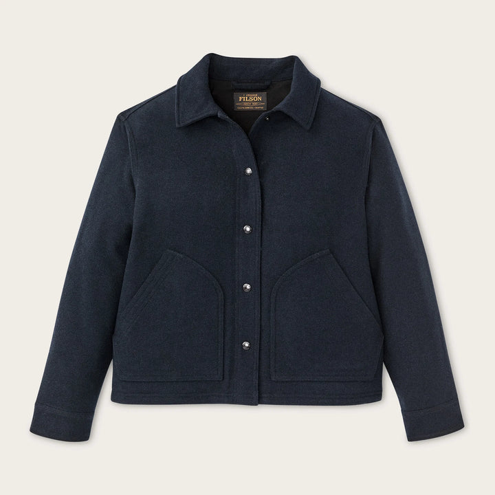 Spokane Insulated Wool Jacket - Navy