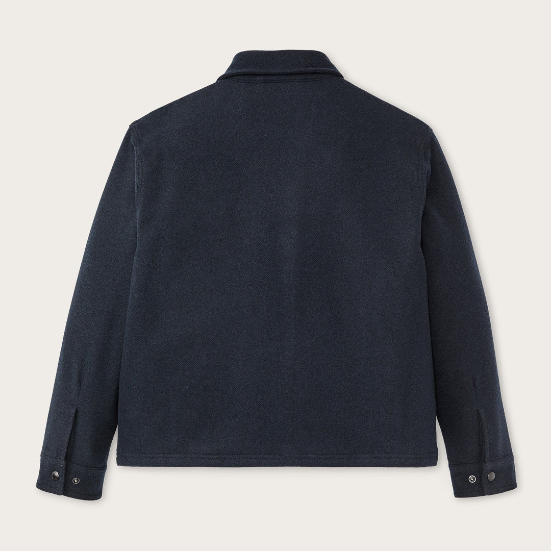 Spokane Insulated Wool Jacket - Navy