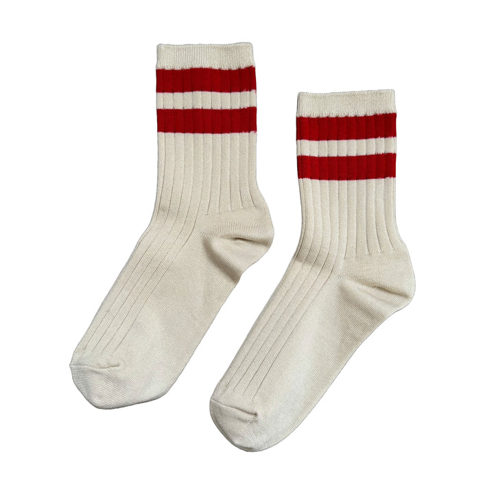 Her Varsity Socks - Red