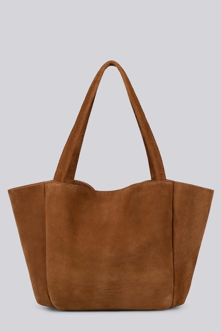 Gala Shoulder Bag - Tan Suede