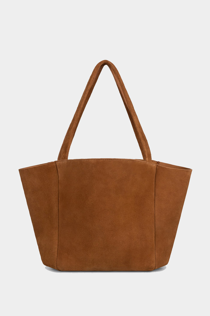 Gala Shoulder Bag - Tan Suede