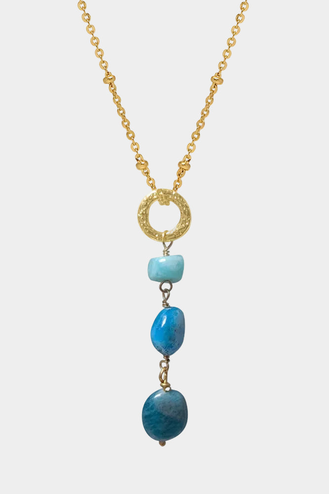 Gita Amazonite & Apatite Pendant Necklace
