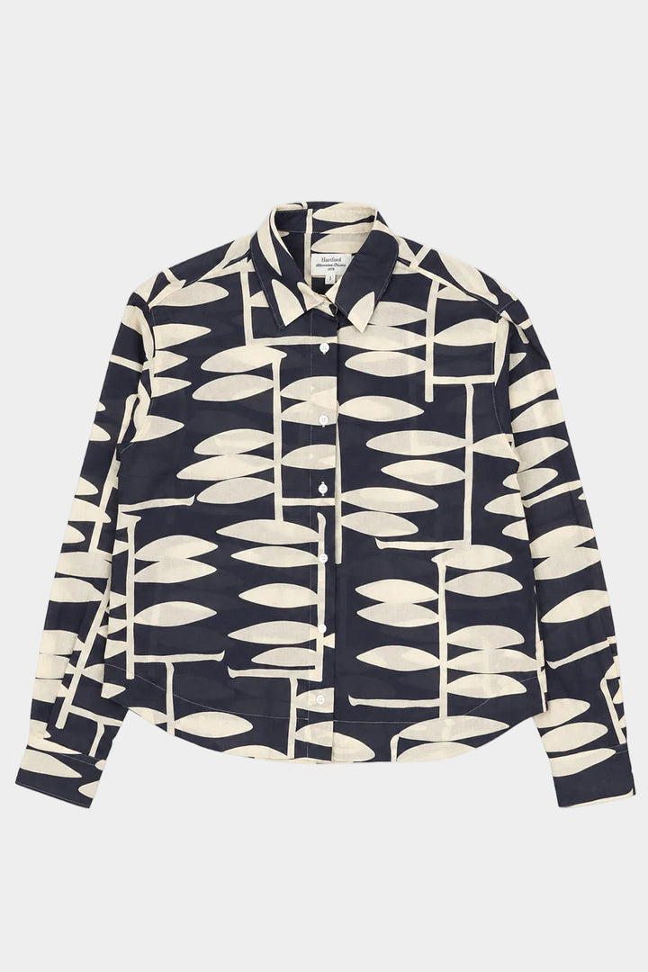 Clove Shirt - Navy Geometric