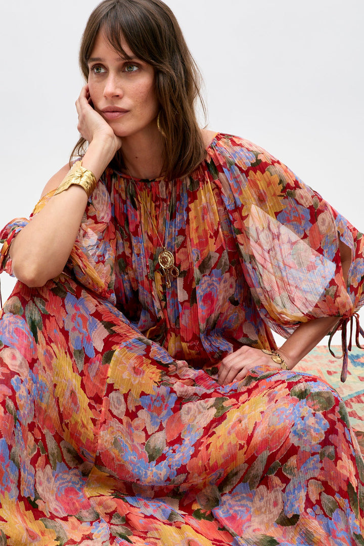 Hayden Chiffon Midi Dress - Chelsea Floral