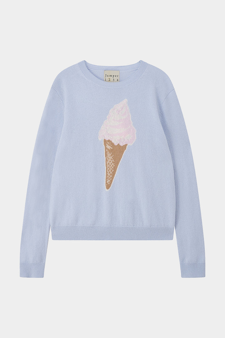Ice Cream Cashmere Crew - Azure/Multi